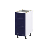 Hugo&Borg Lorette 15-in W x 34.5-in H x 24-in D Navy Blue 3-Drawer Base Fully Assembled Cabinet