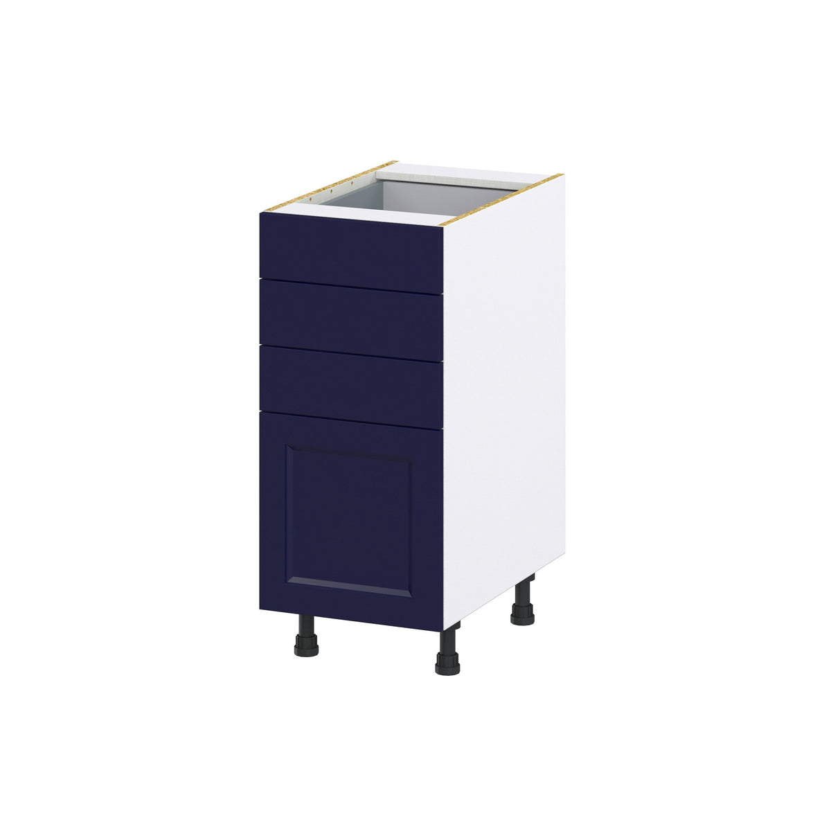 Hugo&Borg Lorette 15-in W x 34.5-in H x 25-in D Navy Blue 4-Drawer Base Fully Assembled Cabinet