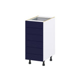 Hugo&Borg Lorette 15-in W x 34.5-in H x 24-in D Navy Blue 6-Drawer Base Fully Assembled Cabinet