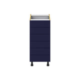 Hugo&Borg Lorette 15-in W x 34.5-in H x 24-in D Navy Blue 6-Drawer Base Fully Assembled Cabinet