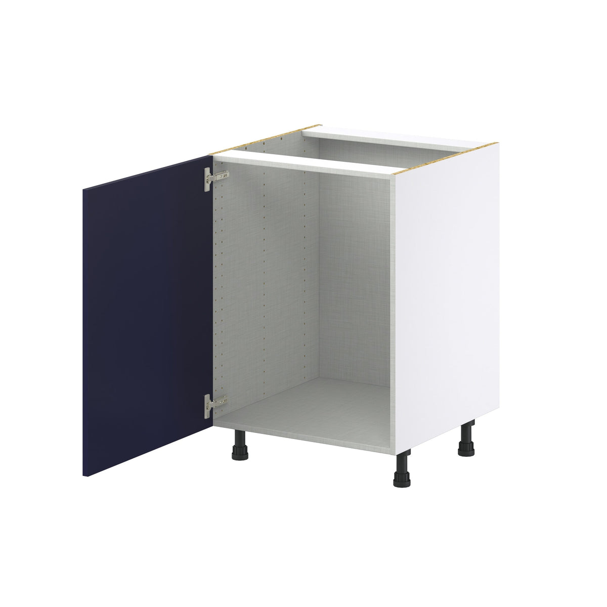 Hugo&Borg Lorette 24-in W x 34.5-in H x 24-in D Navy Blue Sink Base Fully Assembled Cabinet (Recessed Panel Shaker Style)