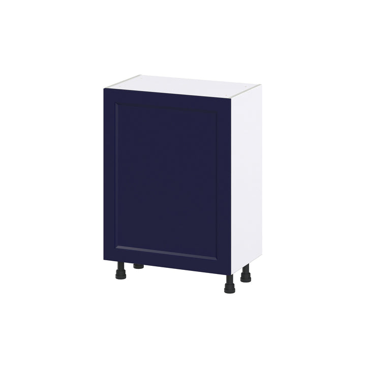 Hugo&Borg Lorette 24-in W x 34.5-in H x 14-in D Navy Blue 3-Drawers Base Fully Assembled Cabinet (Recessed Panel Shaker Style)