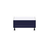 Hugo&Borg Lorette 30-in W x 14.5-in H x 24-in D Navy Blue 1-Drawer Base Fully Assembled Cabinet