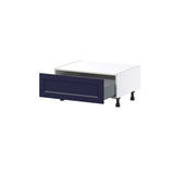 Hugo&Borg Lorette 30-in W x 14.5-in H x 24-in D Navy Blue 1-Drawer Base Fully Assembled Cabinet
