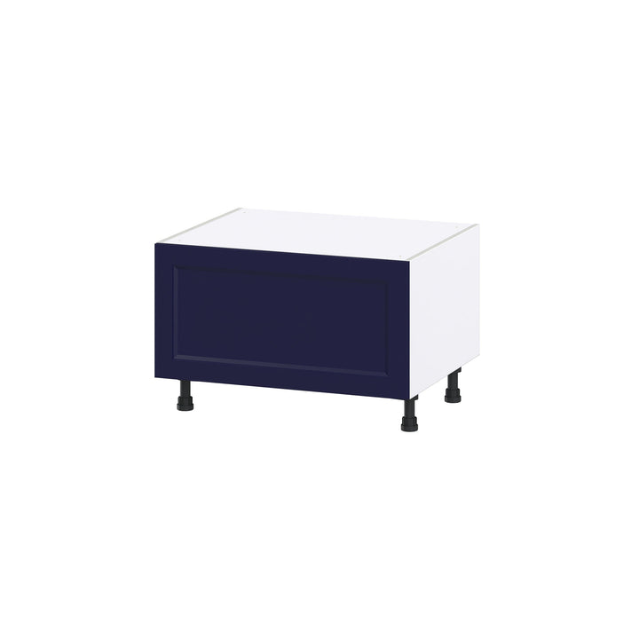 Hugo&Borg Lorette 30-in W x 19.5-in H x 24-in D Navy Blue 1-Drawer Base Fully Assembled Cabinet