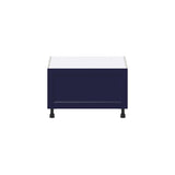Hugo&Borg Lorette 30-in W x 19.5-in H x 24-in D Navy Blue 1-Drawer Base Fully Assembled Cabinet