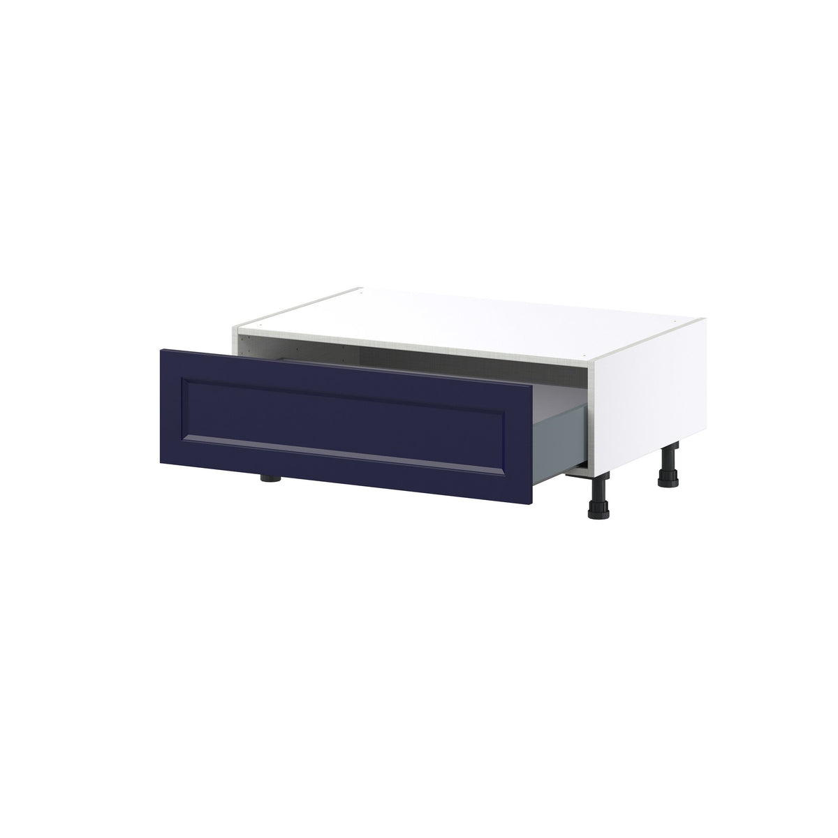 Hugo&Borg Lorette 36-in W x 14.5-in H x 24-in D Navy Blue 1-Drawer Base Fully Assembled Cabinet