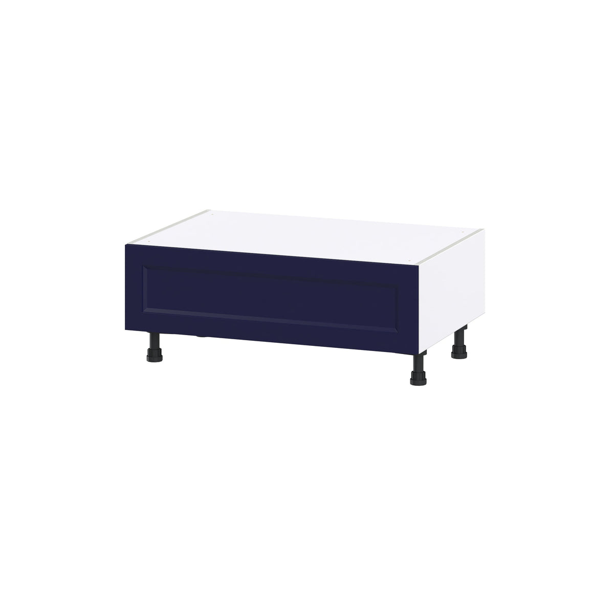 Hugo&Borg Lorette 36-in W x 14.5-in H x 24-in D Navy Blue 1-Drawer Base Fully Assembled Cabinet