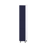 Hugo&Borg Lorette 15-in W x 89.5-in H x 24-in D Navy Blue Pantry Fully Assembled Cabinet (Recessed Panel Shaker Door Style)