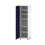 Hugo&Borg Lorette 24-in W x 89.5-in H x 24-in D Navy Blue Pantry Fully Assembled Cabinet (Recessed Panel Shaker Door Style)