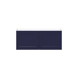 Hugo&Borg Lorette 36-in W x 15-in H x 14-in D Navy Blue Wall Fully Assembled Cabinet (Recessed Panel Shaker Door Style)