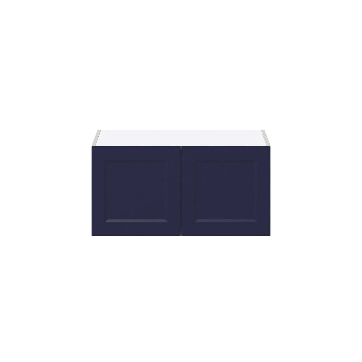Hugo&Borg Lorette 30-in W x 15-in H x 24-in D Navy Blue Wall Fully Assembled Cabinet (Recessed Panel Shaker Door Style)