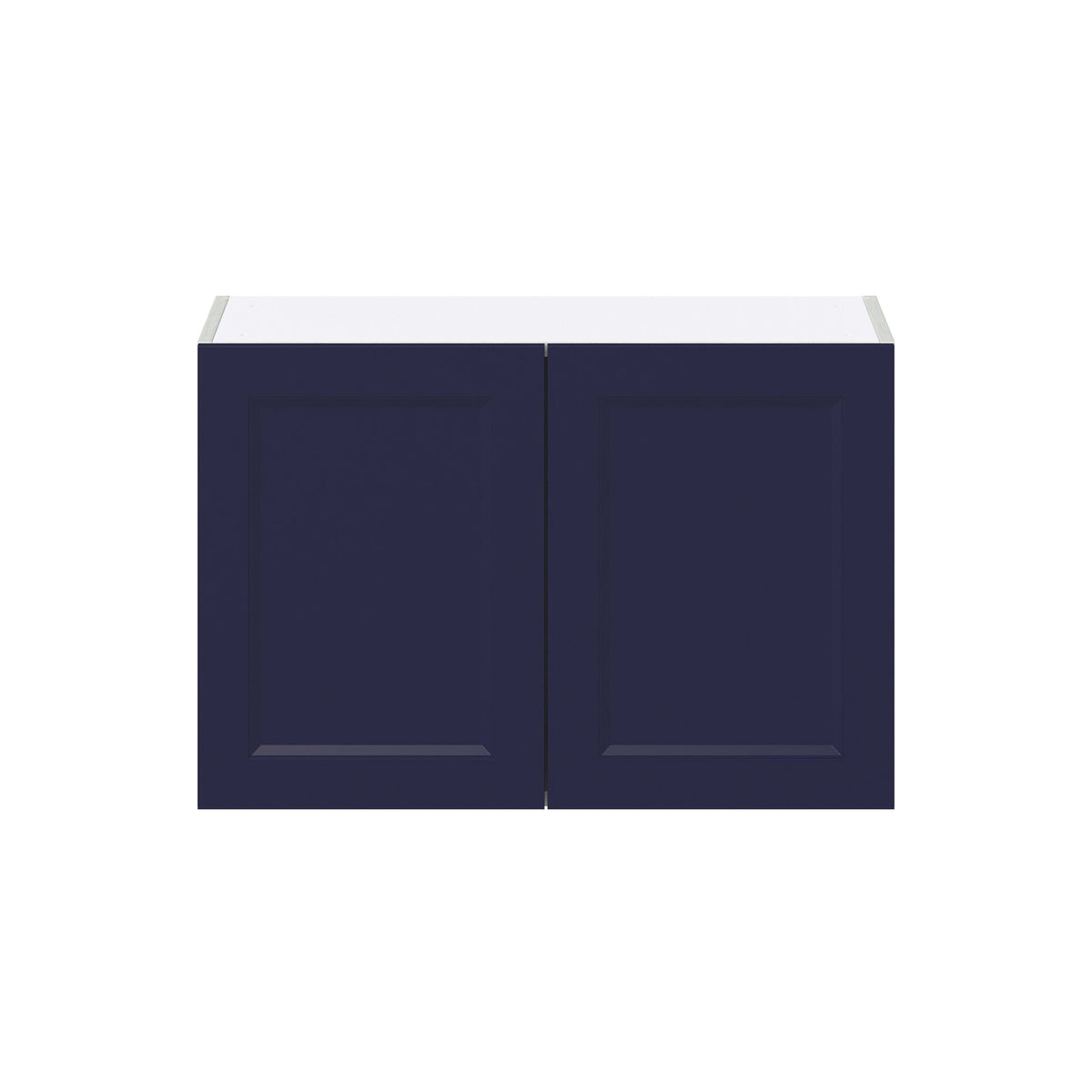 Hugo&Borg Lorette 30-in W x 20-in H x 14-in D Navy Blue Wall Fully Assembled Cabinet (Recessed Panel Shaker Door Style)