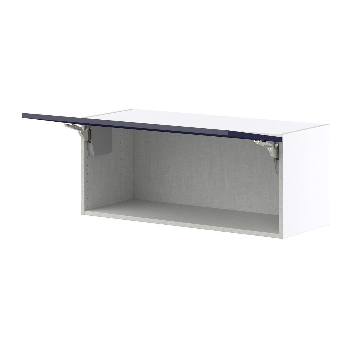 Hugo&Borg Lorette 36-in W x 15-in H x 14-in D Navy Blue Wall Fully Assembled Cabinet (Recessed Panel Shaker Door Style)