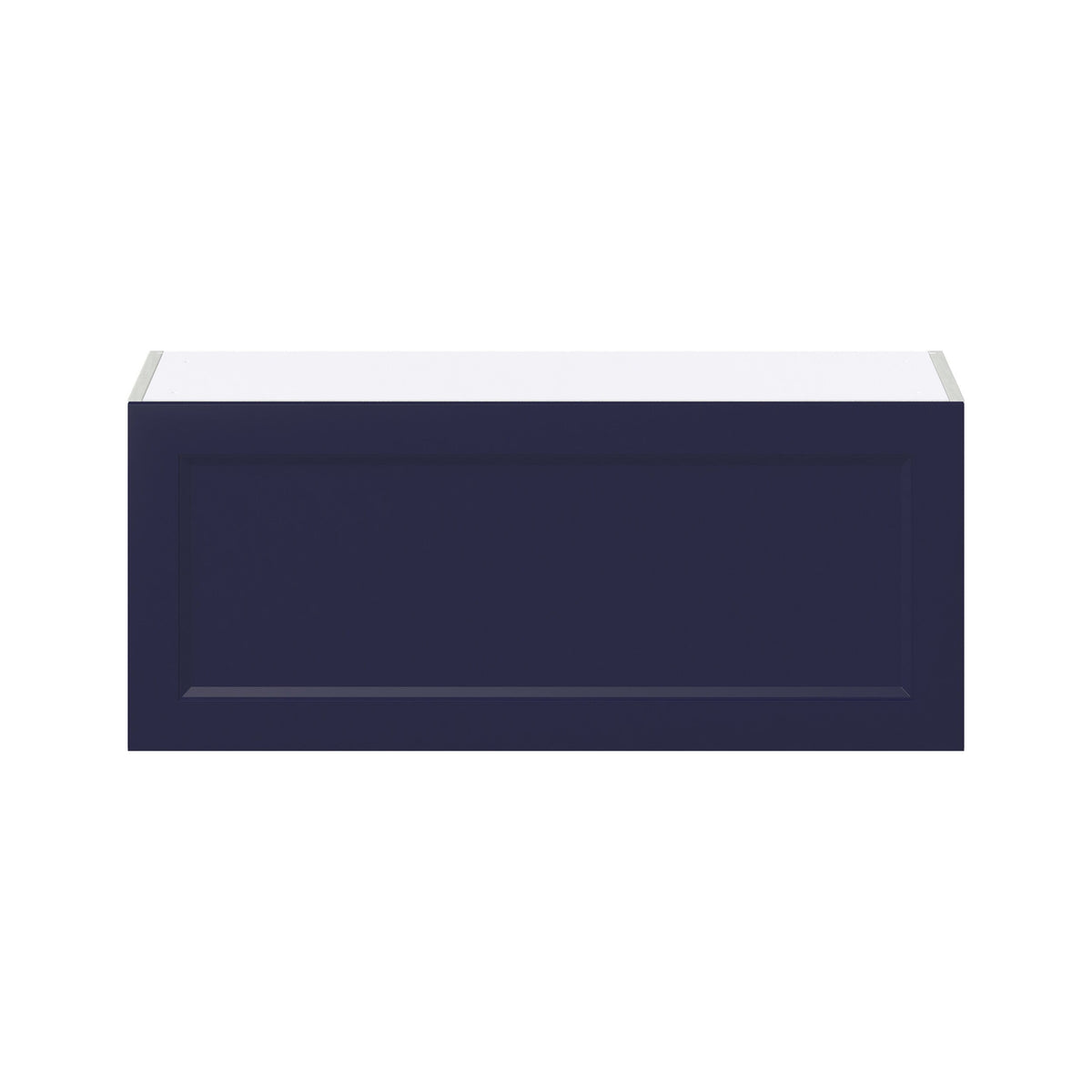Hugo&Borg Lorette 36-in W x 15-in H x 14-in D Navy Blue Wall Fully Assembled Cabinet (Recessed Panel Shaker Door Style)