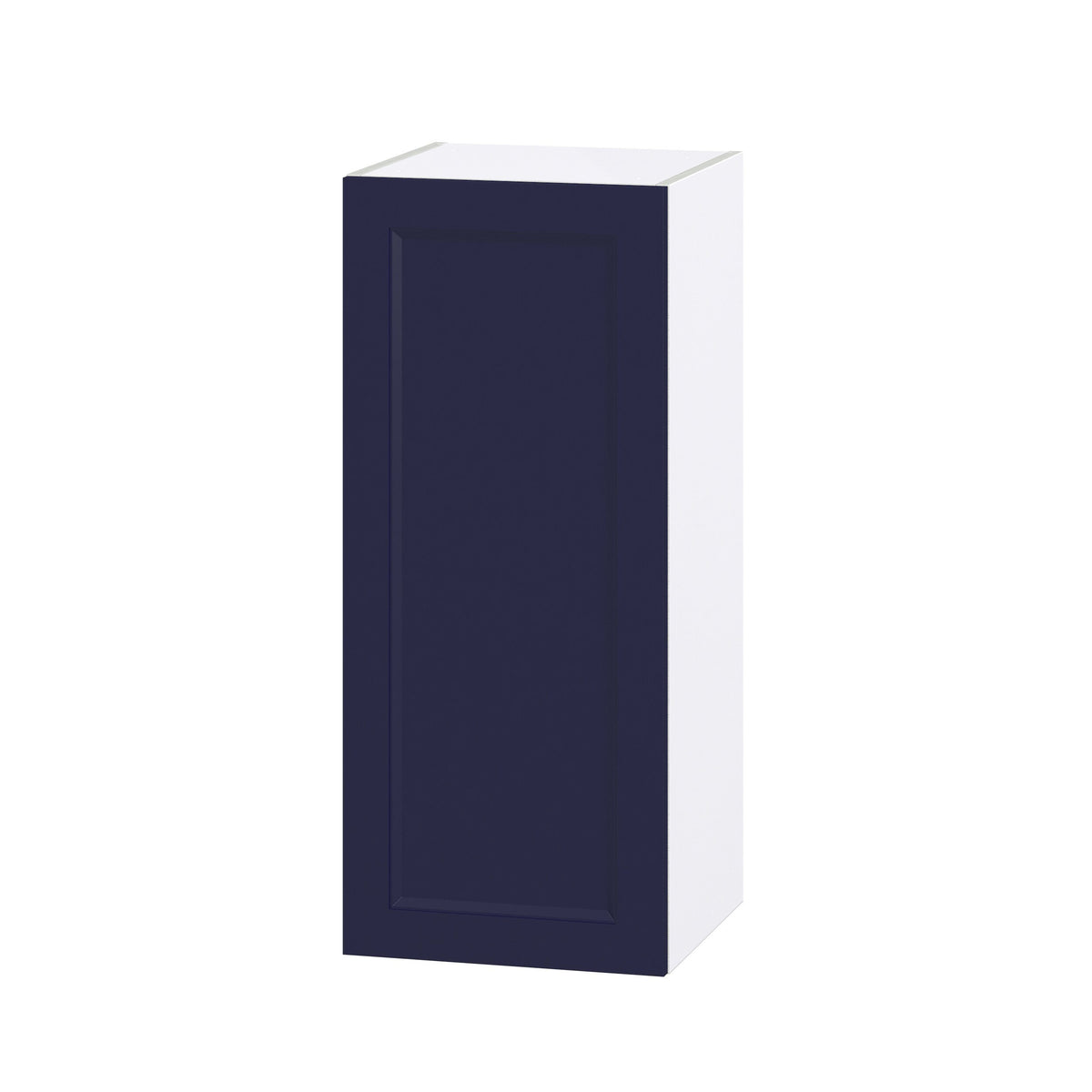 Hugo&Borg Lorette 15-in W x 35-in H x 14-in D Navy Blue Wall Fully Assembled Cabinet (Recessed Panel Shaker Door Style)