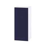 Hugo&Borg Lorette 15-in W x 35-in H x 14-in D Navy Blue Wall Fully Assembled Cabinet (Recessed Panel Shaker Door Style)