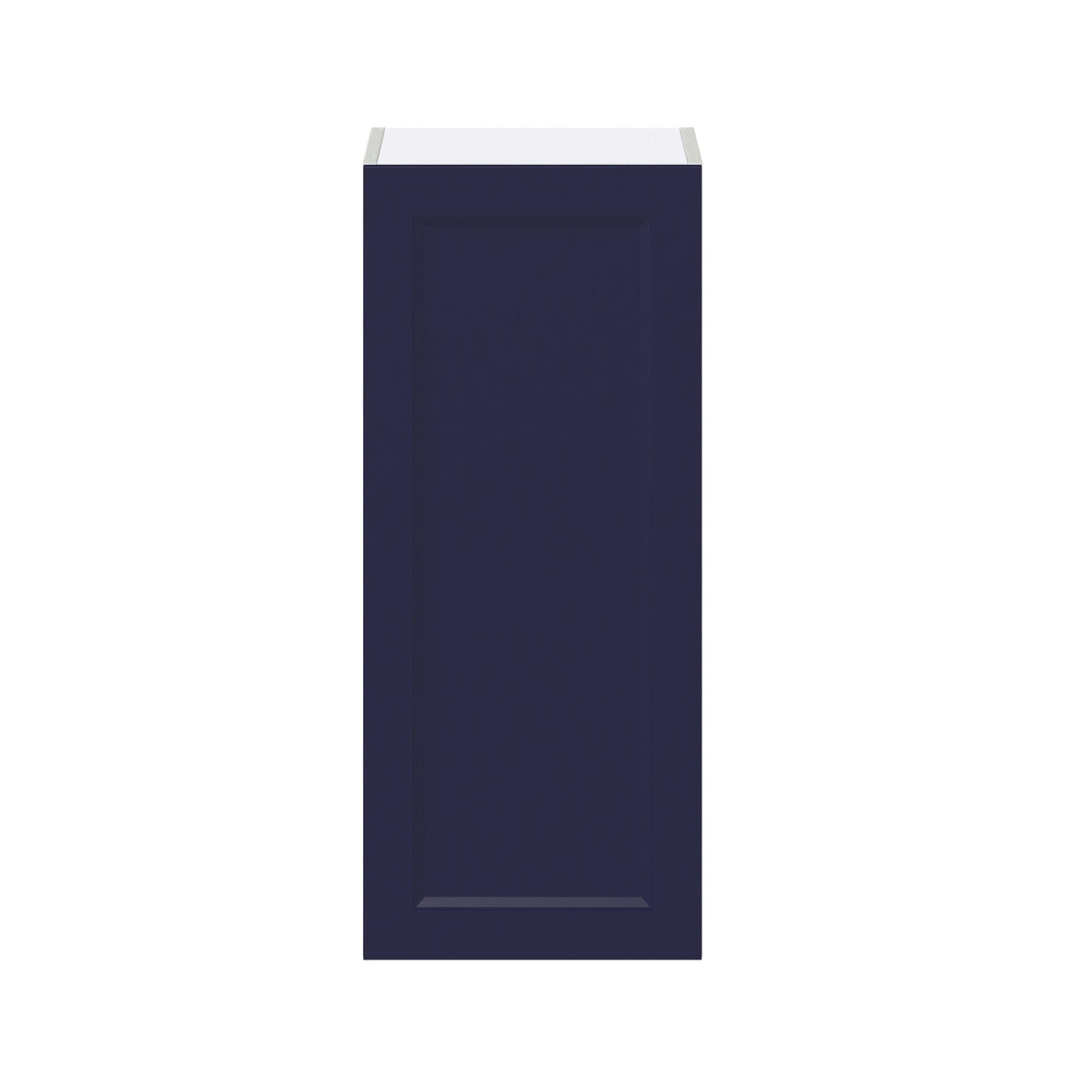 Hugo&Borg Lorette 15-in W x 35-in H x 14-in D Navy Blue Wall Fully Assembled Cabinet (Recessed Panel Shaker Door Style)