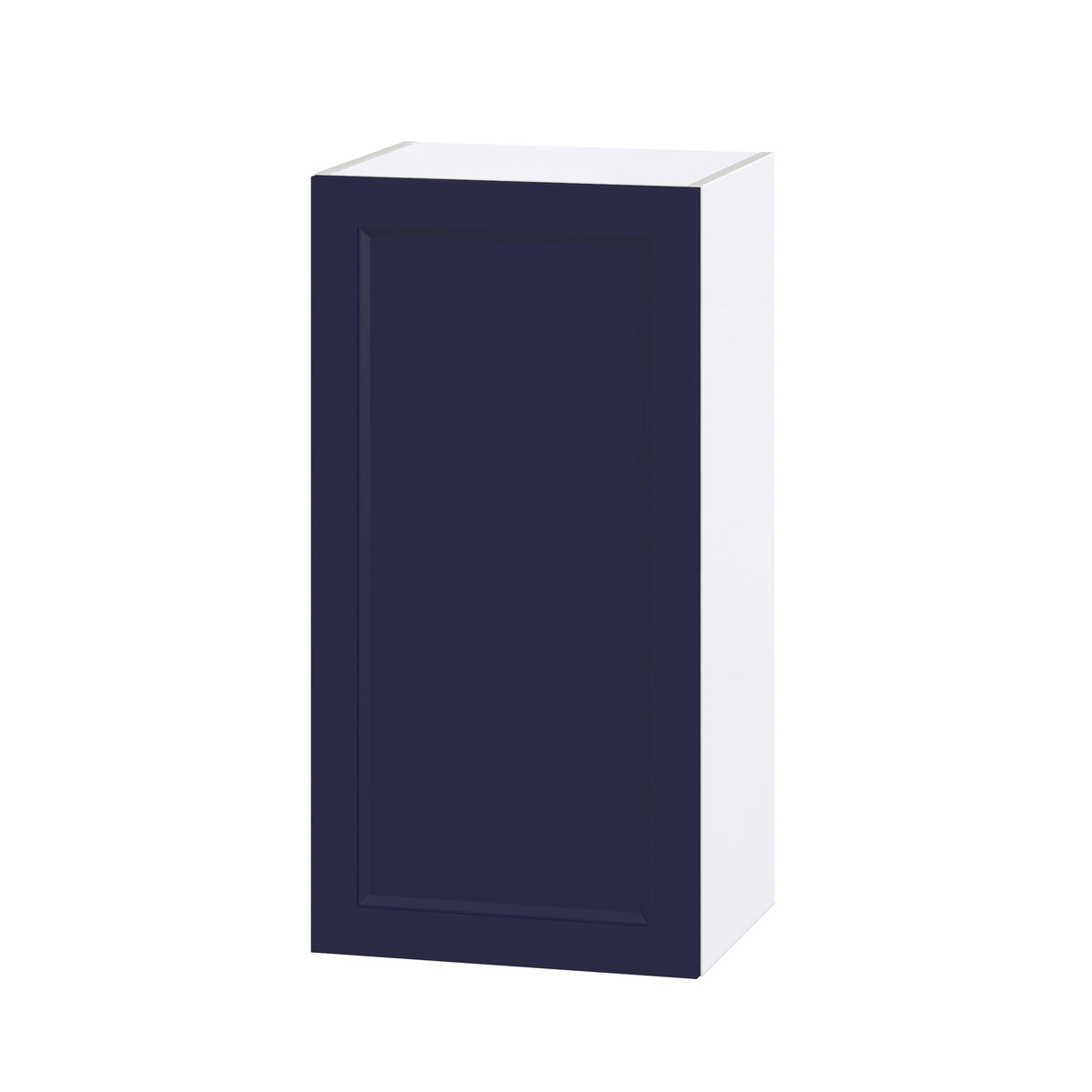 Hugo&Borg Lorette 18-in W x 35-in H x 14-in D Navy Blue Wall Fully Assembled Cabinet (Recessed Panel Shaker Door Style)