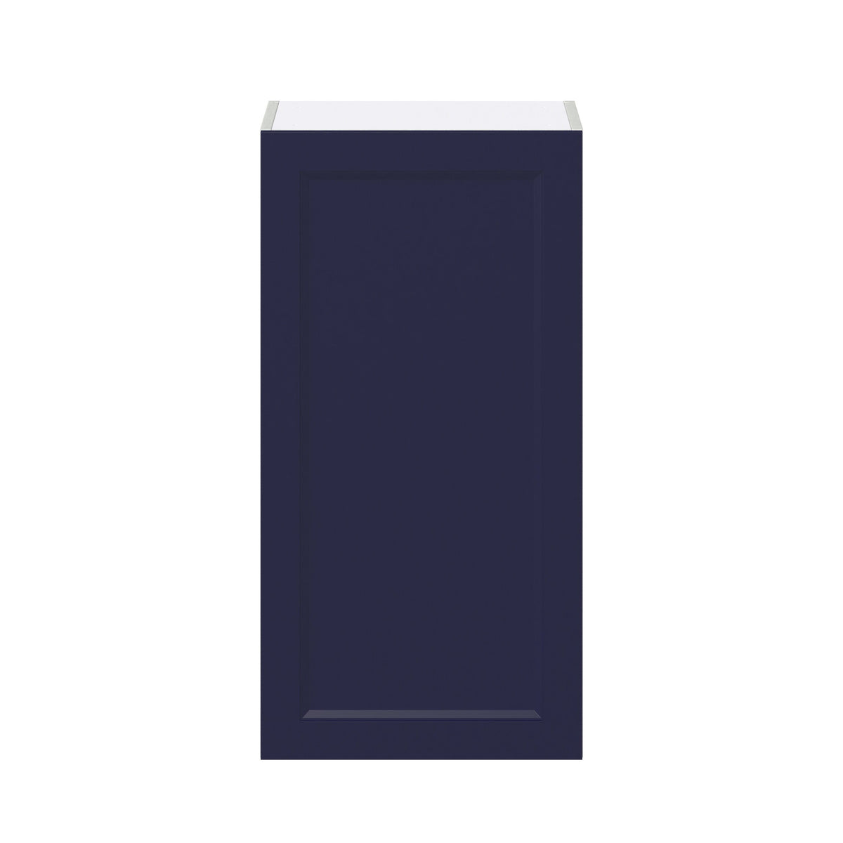 Hugo&Borg Lorette 18-in W x 35-in H x 14-in D Navy Blue Wall Fully Assembled Cabinet (Recessed Panel Shaker Door Style)