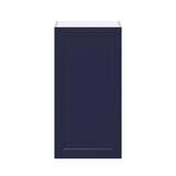 Hugo&Borg Lorette 18-in W x 35-in H x 14-in D Navy Blue Wall Fully Assembled Cabinet (Recessed Panel Shaker Door Style)