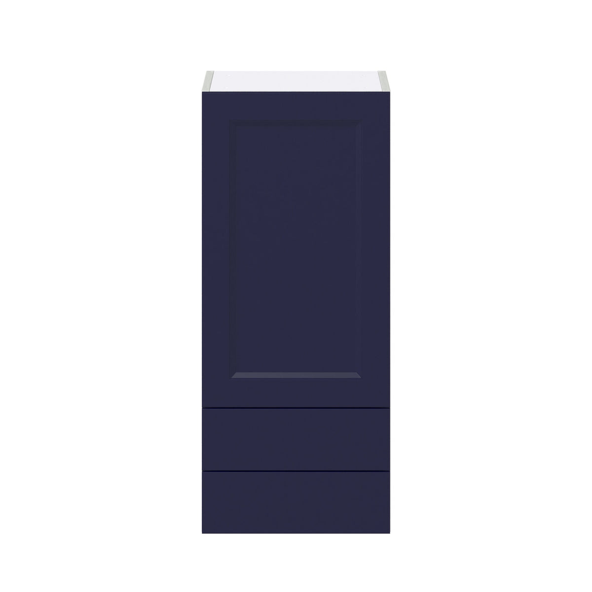 Hugo&Borg Lorette 15-in W x 35-in H x 14-in D Navy Blue 2-Drawers Wall Fully Assembled Cabinet (Recessed Panel Shaker Style)