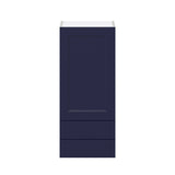 Hugo&Borg Lorette 15-in W x 35-in H x 14-in D Navy Blue 2-Drawers Wall Fully Assembled Cabinet (Recessed Panel Shaker Style)