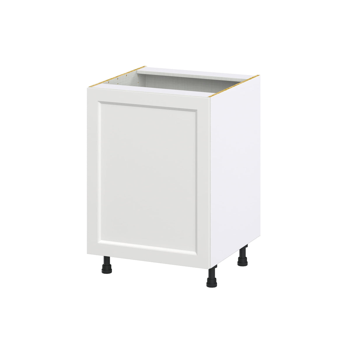 Hugo&Borg Riviera 24-in W x 34.5-in H x 24-in D Bright White Base Fully Assembled Cabinet (Recessed Panel Shaker Door Style)