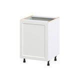 Hugo&Borg Riviera 24-in W x 34.5-in H x 24-in D Bright White Base Fully Assembled Cabinet (Recessed Panel Shaker Door Style)