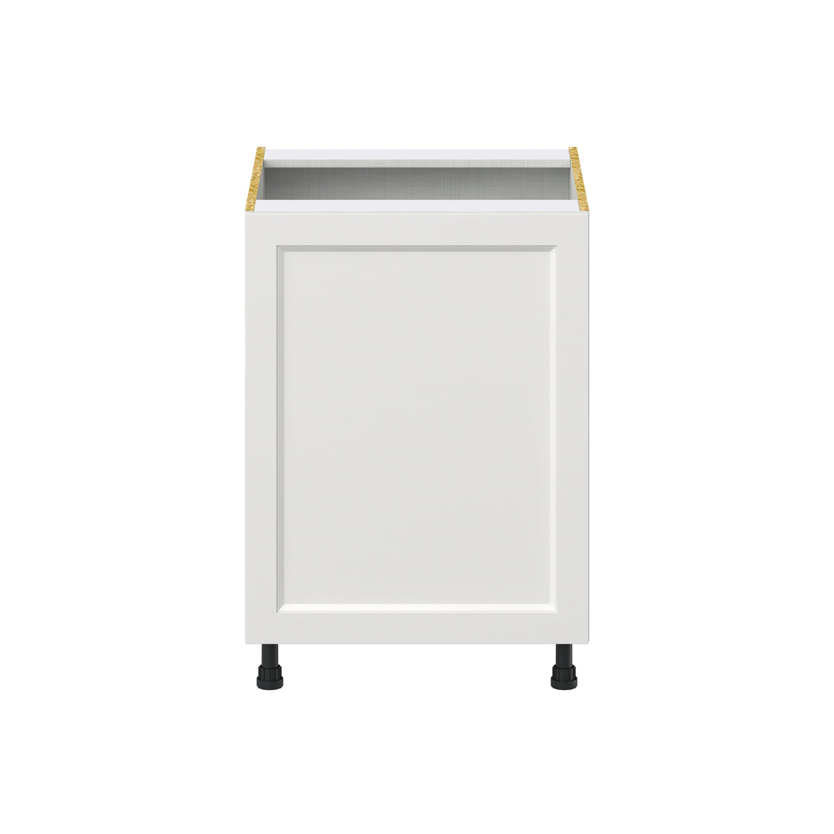Hugo&Borg Riviera 24-in W x 34.5-in H x 24-in D Bright White Base Fully Assembled Cabinet (Recessed Panel Shaker Door Style)