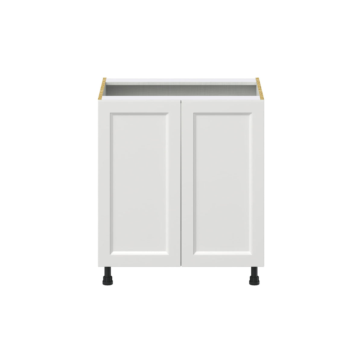 Hugo&Borg Riviera 30-in W x 34.5-in H x 24-in D Bright White Base Fully Assembled Cabinet (Recessed Panel Shaker Door Style)