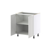 Hugo&Borg Riviera 30-in W x 34.5-in H x 24-in D Bright White Base Fully Assembled Cabinet (Recessed Panel Shaker Door Style)