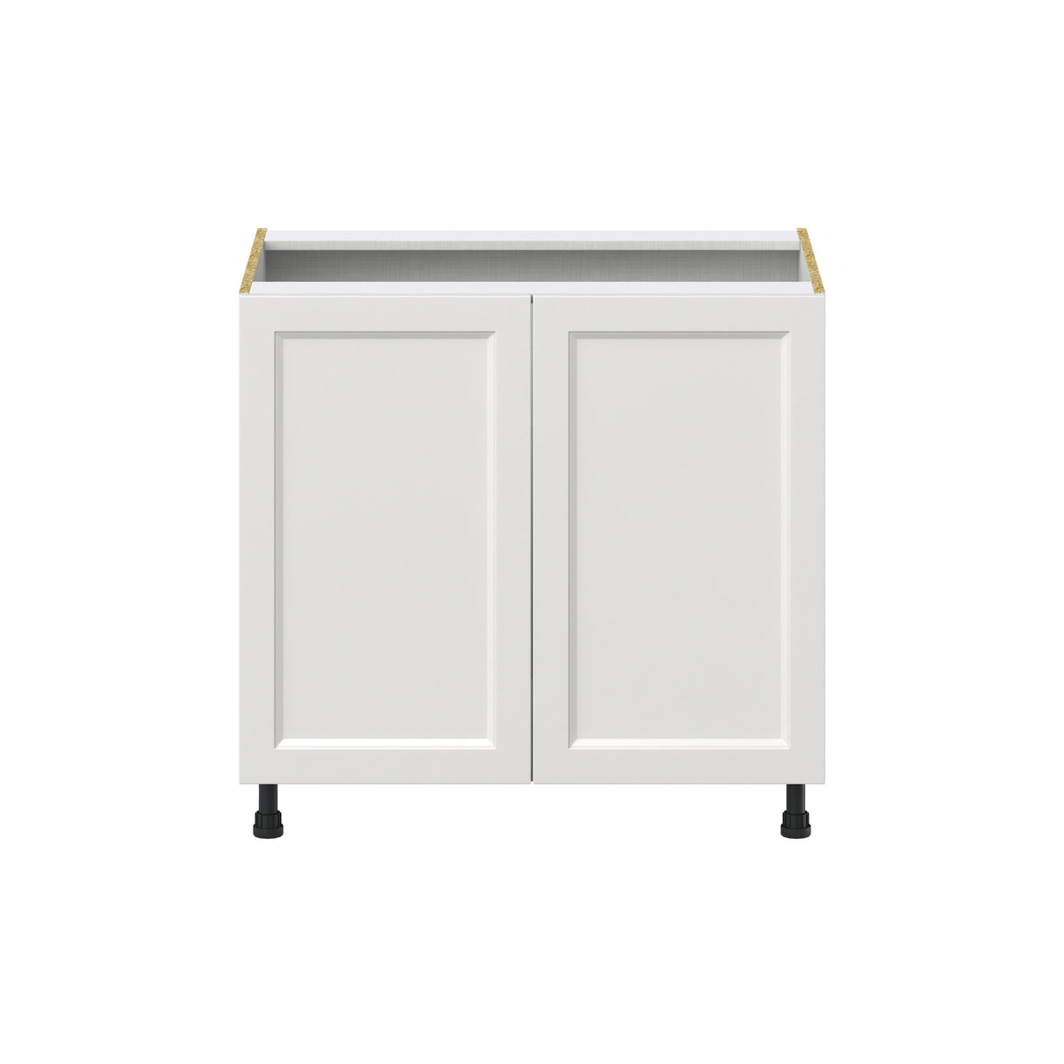 Hugo&Borg Riviera 36-in W x 34.5-in H x 24-in D Bright White Base Fully Assembled Cabinet (Recessed Panel Shaker Door Style)