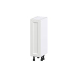 Hugo&Borg Riviera 9-in W x 34.5-in H x 14-in D Bright White Base Fully Assembled Cabinet (Recessed Panel Shaker Door Style)