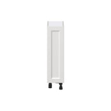 Hugo&Borg Riviera 9-in W x 34.5-in H x 14-in D Bright White Base Fully Assembled Cabinet (Recessed Panel Shaker Door Style)