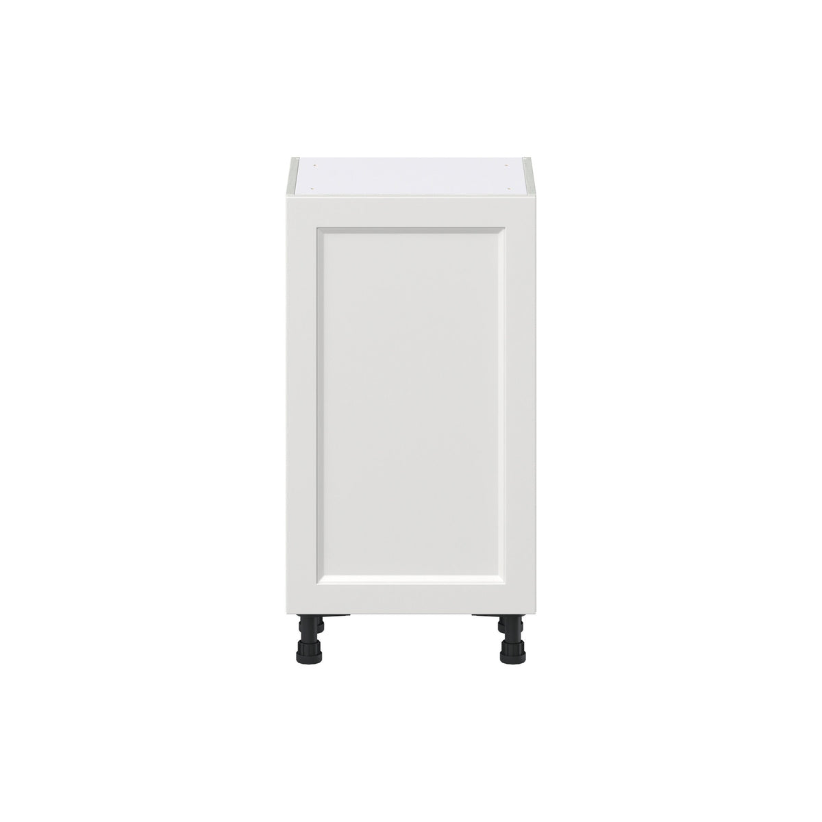 Hugo&Borg Riviera 18-in W x 34.5-in H x 14-in D Bright White Base Fully Assembled Cabinet (Recessed Panel Shaker Door Style)