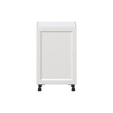 Hugo&Borg Riviera 21-in W x 34.5-in H x 14-in D Bright White Base Fully Assembled Cabinet (Recessed Panel Shaker Door Style)