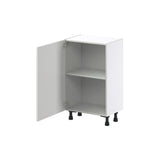 Hugo&Borg Riviera 21-in W x 34.5-in H x 14-in D Bright White Base Fully Assembled Cabinet (Recessed Panel Shaker Door Style)
