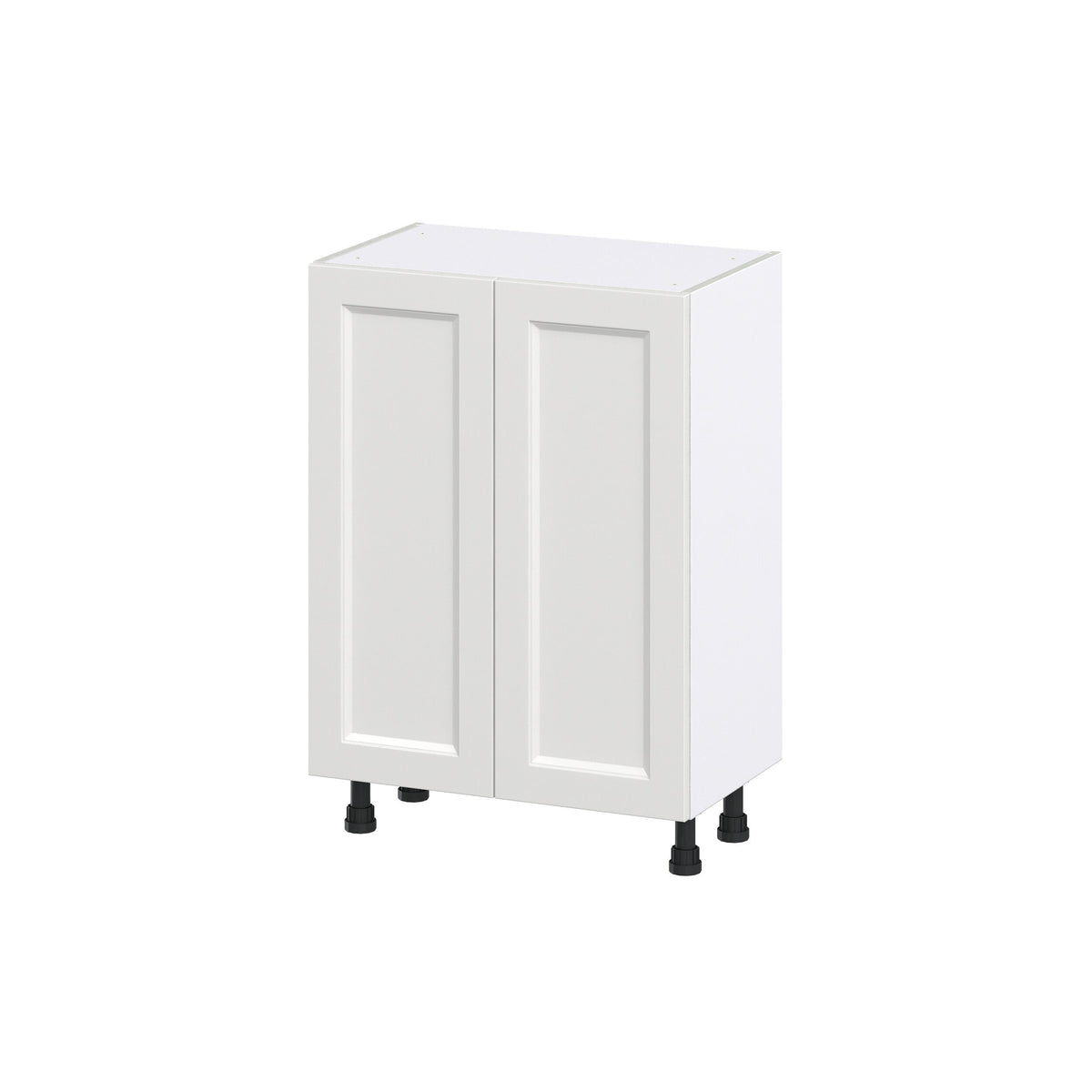 Hugo&Borg Riviera 24-in W x 34.5-in H x 14-in D Bright White Base Fully Assembled Cabinet (Recessed Panel Shaker Door Style)