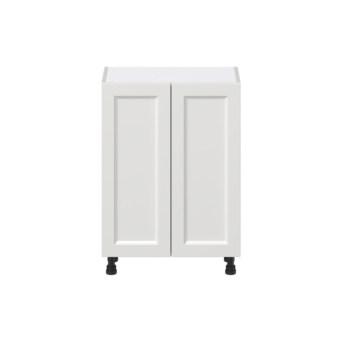 Hugo&Borg Riviera 24-in W x 34.5-in H x 14-in D Bright White Base Fully Assembled Cabinet (Recessed Panel Shaker Door Style)
