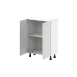Hugo&Borg Riviera 24-in W x 34.5-in H x 14-in D Bright White Base Fully Assembled Cabinet (Recessed Panel Shaker Door Style)