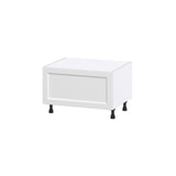 Hugo&Borg Riviera 30-in W x 19.5-in H x 24-in D Bright White 1-Drawer Base Fully Assembled Cabinet