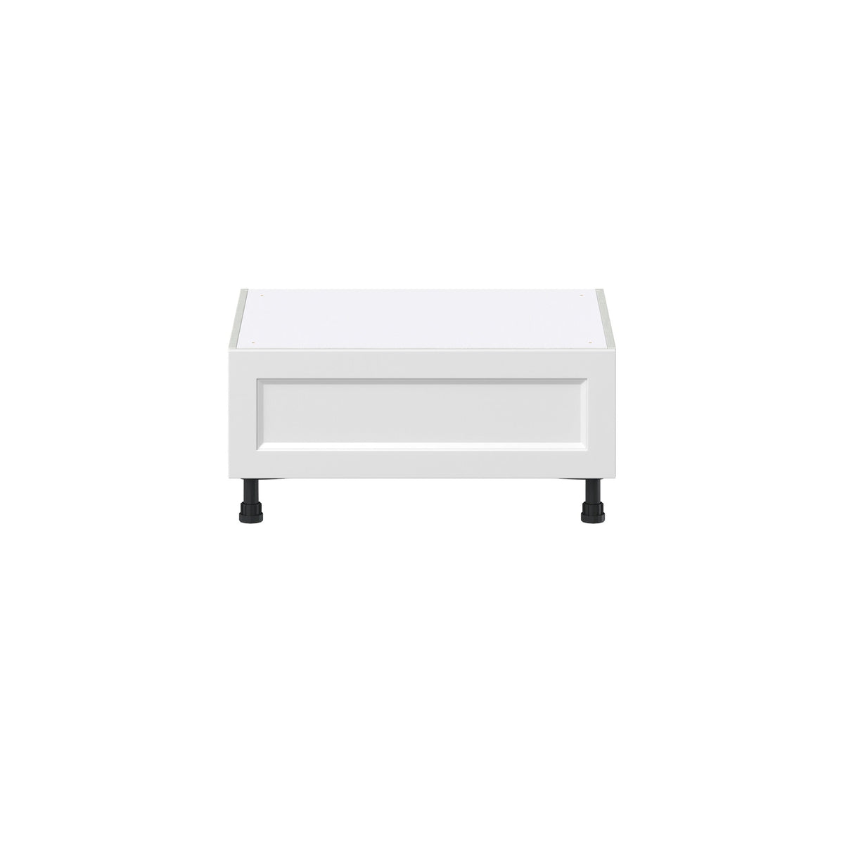 Hugo&Borg Riviera 30-in W x 14.5-in H x 24-in D Bright White 1-Drawer Base Fully Assembled Cabinet