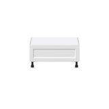 Hugo&Borg Riviera 30-in W x 14.5-in H x 24-in D Bright White 1-Drawer Base Fully Assembled Cabinet