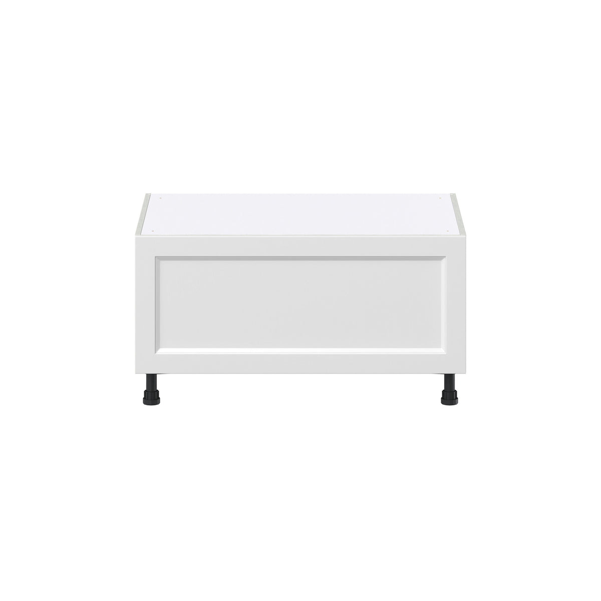 Hugo&Borg Riviera 36-in W x 19.5-in H x 24-in D Bright White 1-Drawer Base Fully Assembled Cabinet