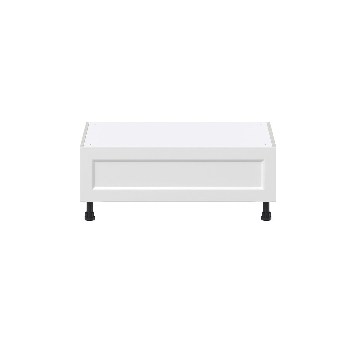 Hugo&Borg Riviera 36-in W x 14.5-in H x 24-in D Bright White 1-Drawer Base Fully Assembled Cabinet