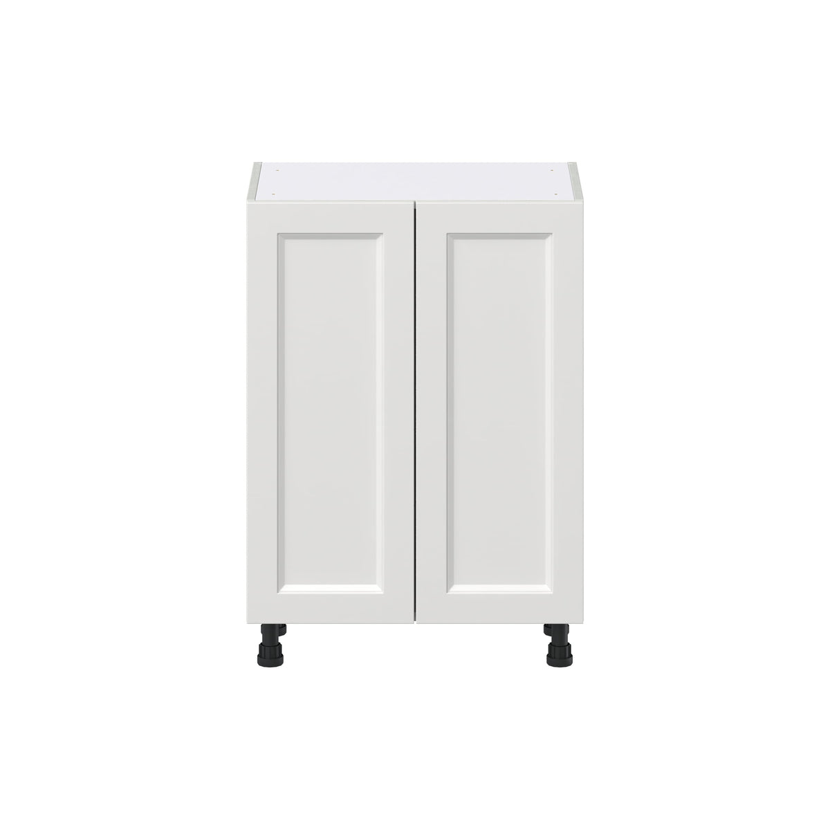 Hugo&Borg Riviera 24-in W x 34.5-in H x 14-in D Bright White 3-Drawers Base Fully Assembled Cabinet (Recessed Panel Shaker Style)