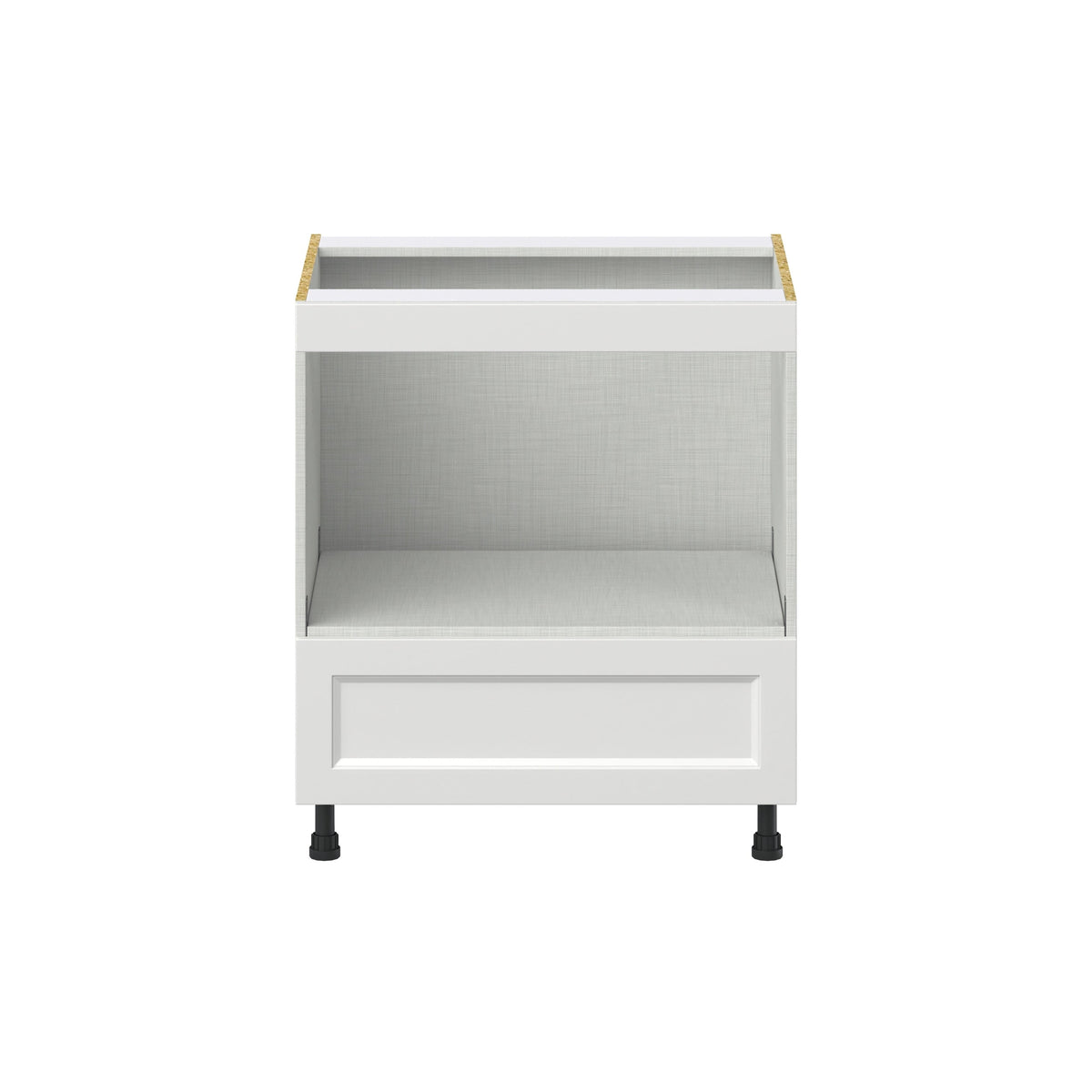 Hugo&Borg Riviera 30-in W x 34.5-in H x 24-in D Bright White 1-Drawer Microwave Base Fully Assembled Cabinet