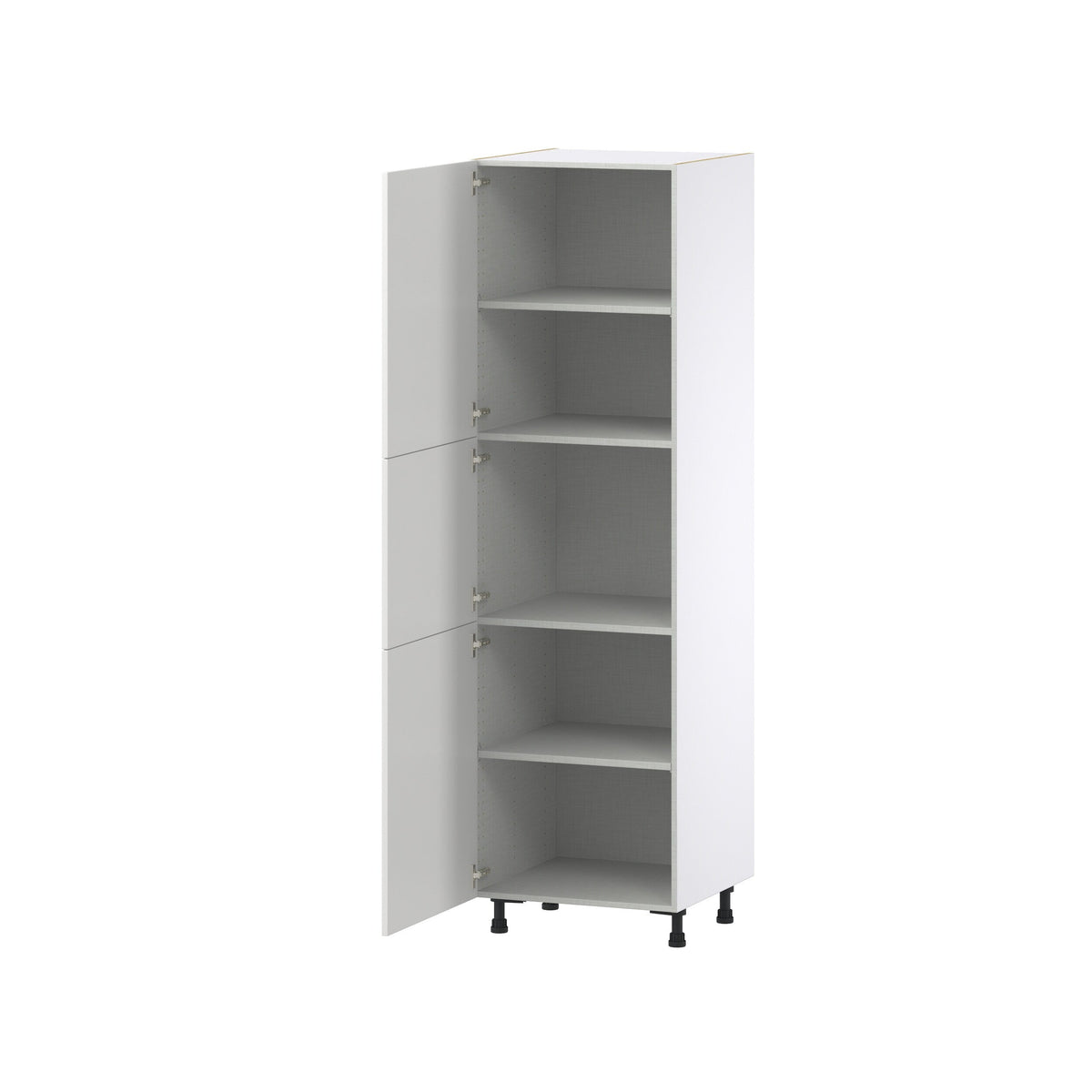 Hugo&Borg Riviera 24-in W x 84.5-in H x 24-in D Bright White Pantry Fully Assembled Cabinet (Recessed Panel Shaker Door Style)