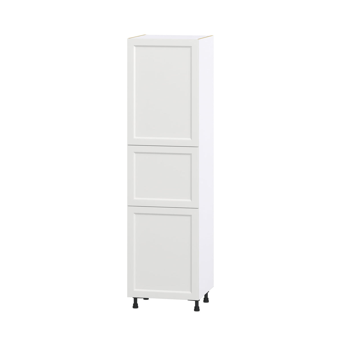 Hugo&Borg Riviera 24-in W x 89.5-in H x 24-in D Bright White Pantry Fully Assembled Cabinet (Recessed Panel Shaker Door Style)